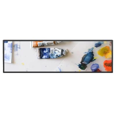 36.5 Inch Shelf Stretched Bar Screen LCD Monitor 4K Remote Control Display For Supermarket Shop