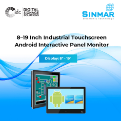 8–19 Inch Industrial Touchscreen Android Interactive Panel Monitor
