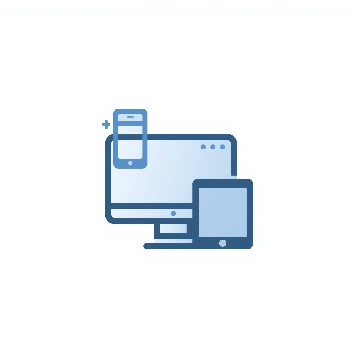  multi platform compatibility icon (white background) develop once, deploy everywhere—supports h5, mini programs, web, pc, and other terminals.